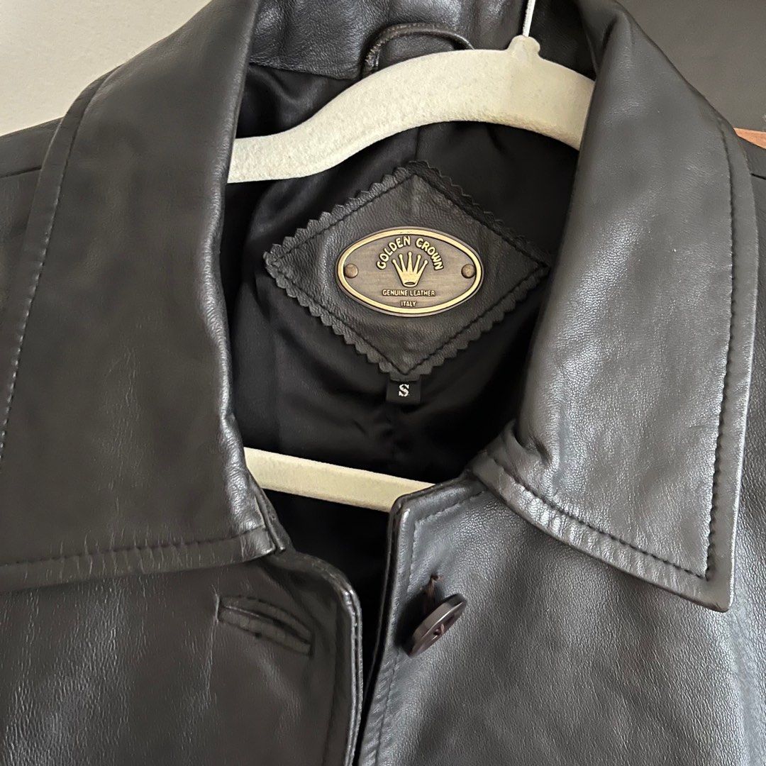 RARE genuine vintage Italian leather jacket, Women's Fashion, Coats ...