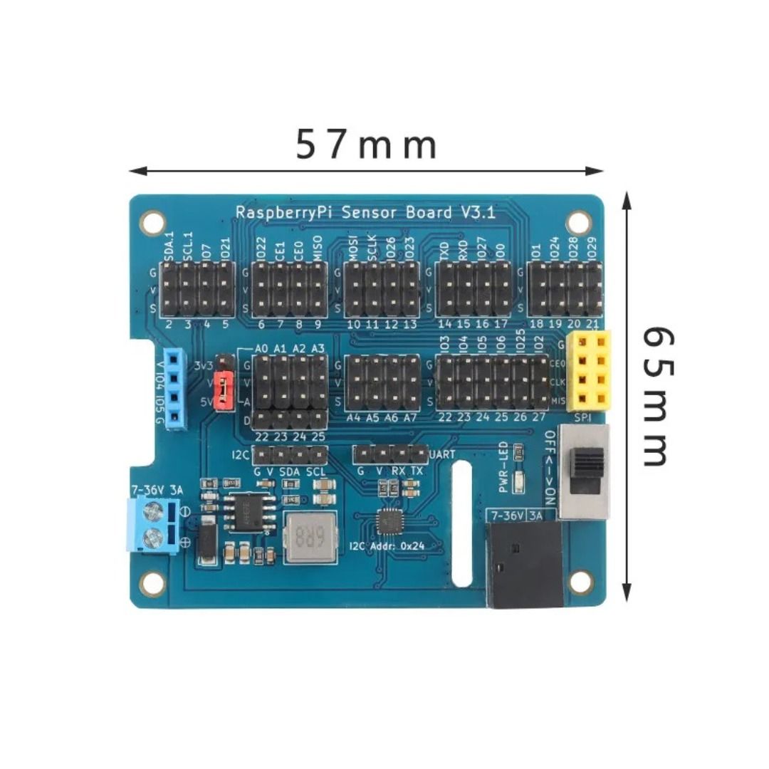 Raspberry Pi 4b GPIO電機擴展板 Raspberry Pi 4B GPIP Sensor Board Raspberry ...