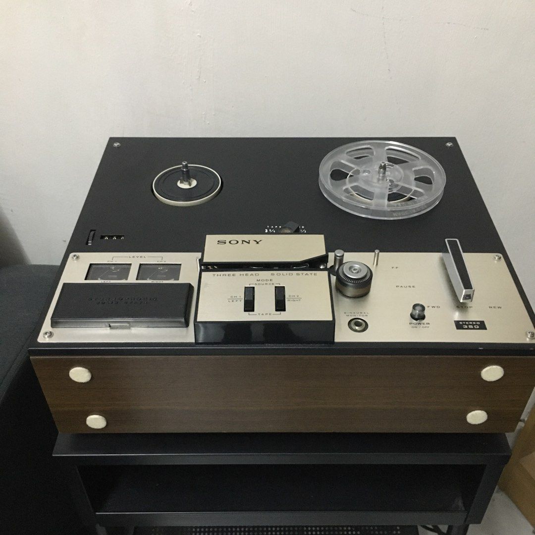 Reel to Reel Tape Recorder: Sony TC-350 Solid State Stereo, Audio, Other  Audio Equipment on Carousell