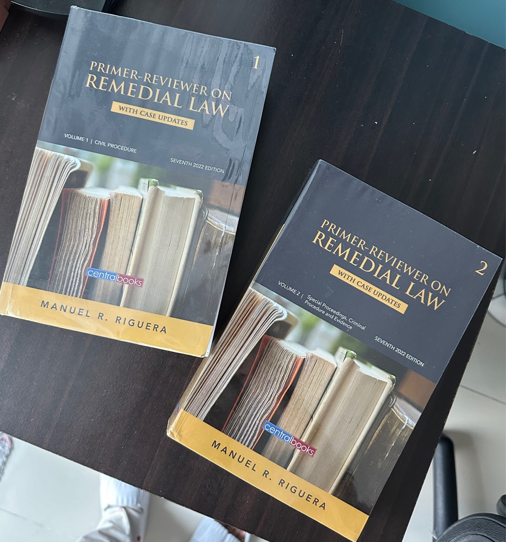 RIGUERA Primer-Reviewer in Remedial Law 2022 Edition, Hobbies & Toys ...