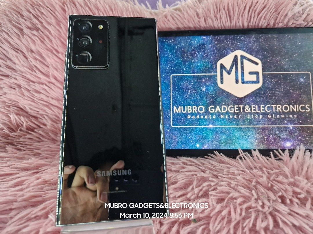 Samsung Note 20 ultra (Category: Samsung) located in Quezon City. Submitted by mubrogadgets (Listing ID 1292279339, Image 3). Description: SUPER SALE!!! 🔥SAMSUNG NOTE 20 ULTRA ❤️ for sale 11,500pesos only ISSUE DEAD PIXEL SA GITNA not affected the performance of unit NO HISTORY REPAIT 100% ORIG NTC APPROVAL ➡️Super linaw ng both camera ➡️flagship phone • 256GB | 8GB • Dynamic AMOLED 2X, 120Hz, HDR10+ •HIGH QUALTY DISPLAY • Inclusion: Fast Charge