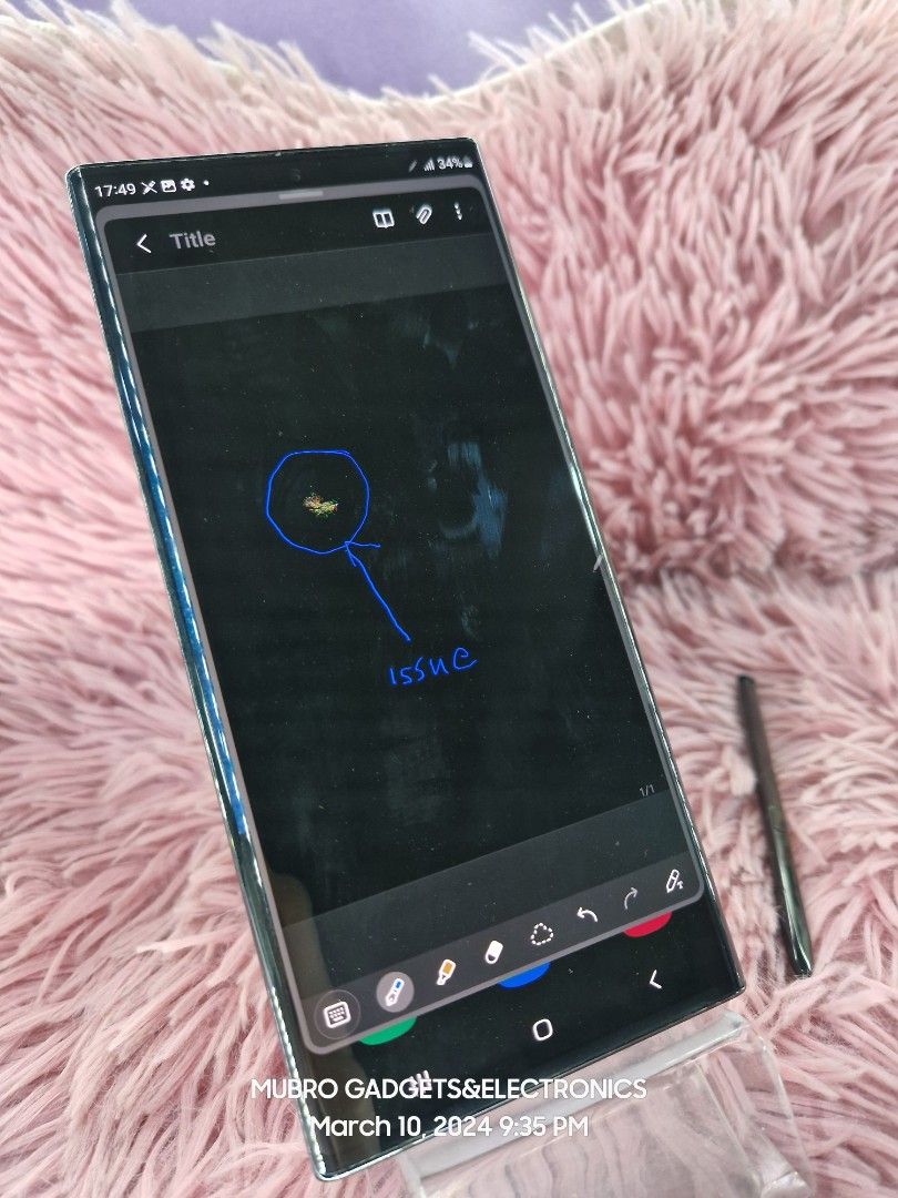Samsung Note 20 ultra (Category: Samsung) located in Quezon City. Submitted by mubrogadgets (Listing ID 1292279339, Image 2). Description: SUPER SALE!!! 🔥SAMSUNG NOTE 20 ULTRA ❤️ for sale 11,500pesos only ISSUE DEAD PIXEL SA GITNA not affected the performance of unit NO HISTORY REPAIT 100% ORIG NTC APPROVAL ➡️Super linaw ng both camera ➡️flagship phone • 256GB | 8GB • Dynamic AMOLED 2X, 120Hz, HDR10+ •HIGH QUALTY DISPLAY • Inclusion: Fast Charge