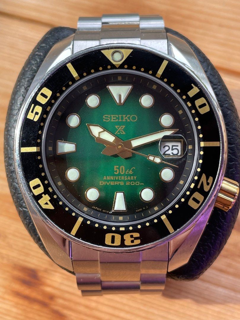SEIKO PROSPEX GREEN SUMO SPB031J1 LIMITED EDITION 50TH ANNIVERSARY WATCH Luxury Watches on Carousell