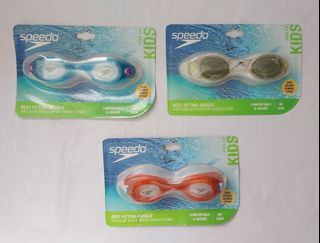 Speedo Goggles Kids Glide with Comfort Bungee Strap Assorted Age 3-6 NewUSA