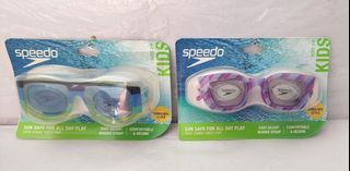 Speedo Goggles Kids Sunny Vibes Pop Lime Punch or Purple Clear Age 3-6 NewUSA