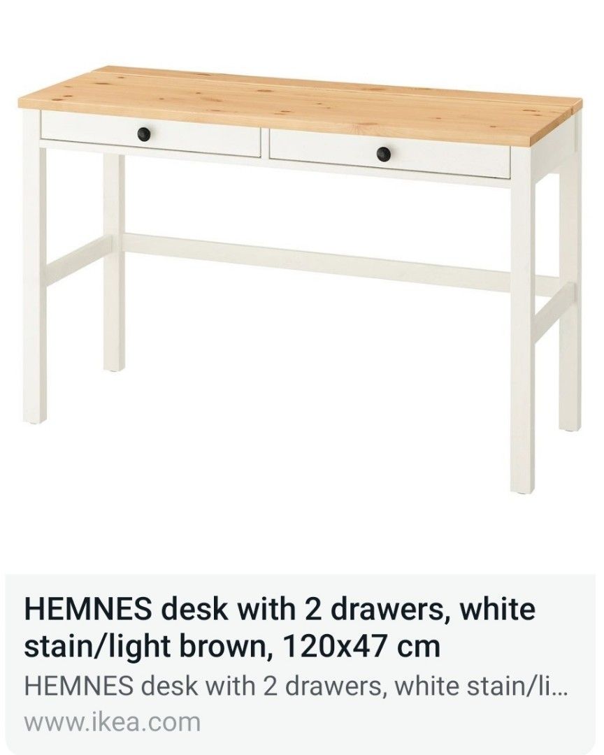 Study Table (Category: Tables & Sets) located in Singapore. Submitted by ericone55 (Listing ID 1292393824, Image 2). Description: Original price $3×× from Ikea. Can accept exchange for other items..