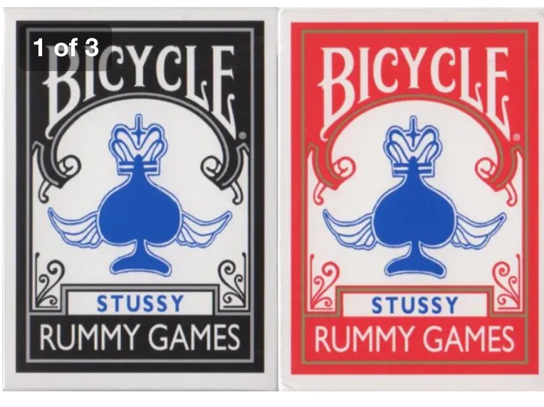 Rummy Games Stussy Bicycle Playing Cards ?Stussy X Rummy Games