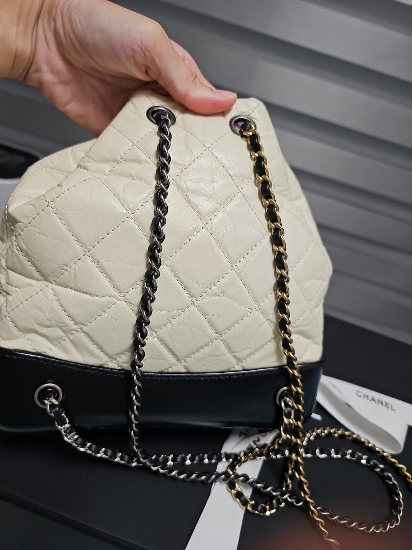 Chanel off white backpack 2025