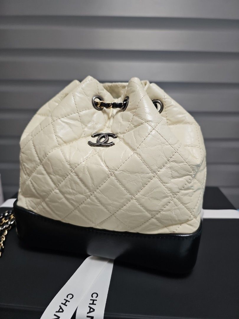 Chanel off white backpack top