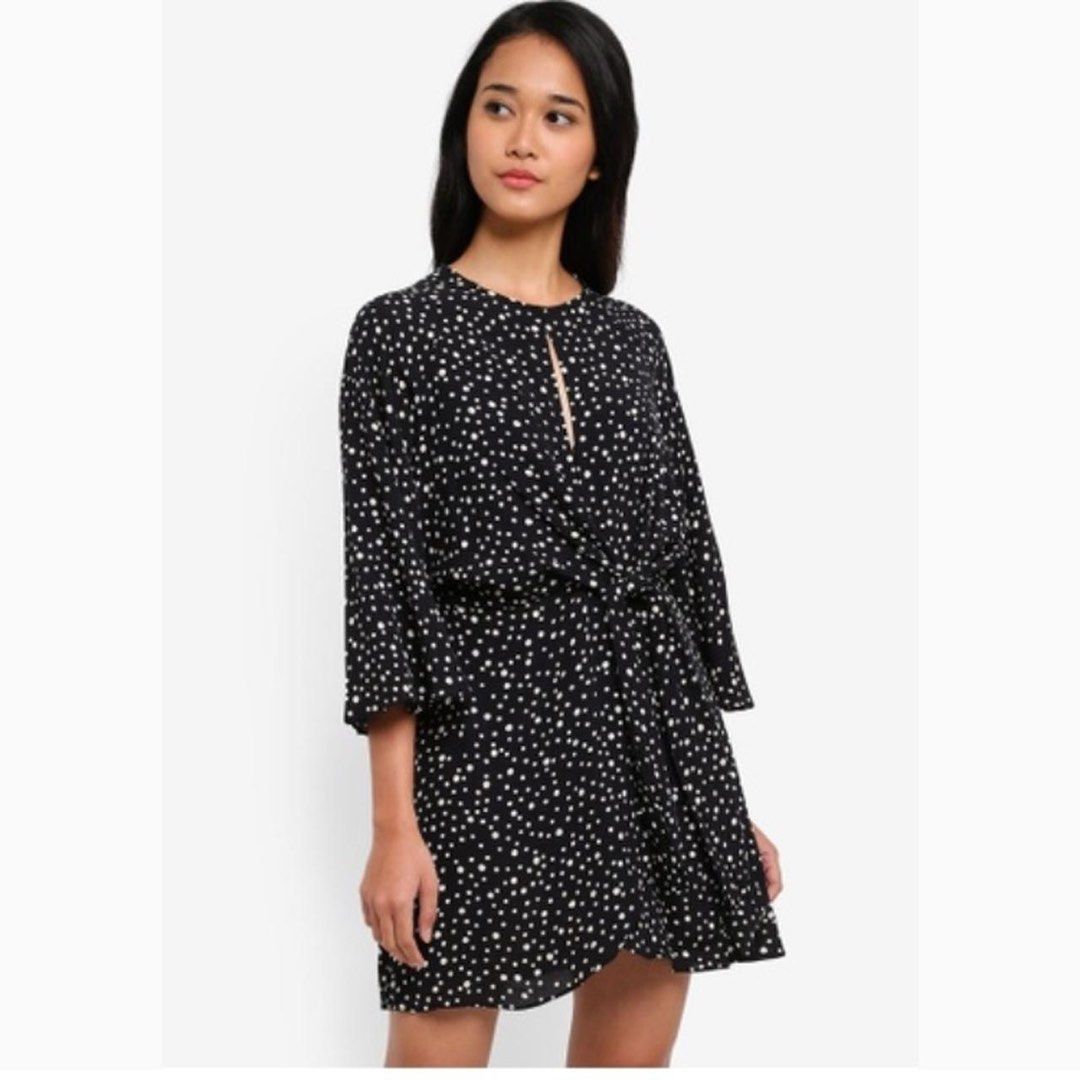 Topshop petite deals polka dot dress