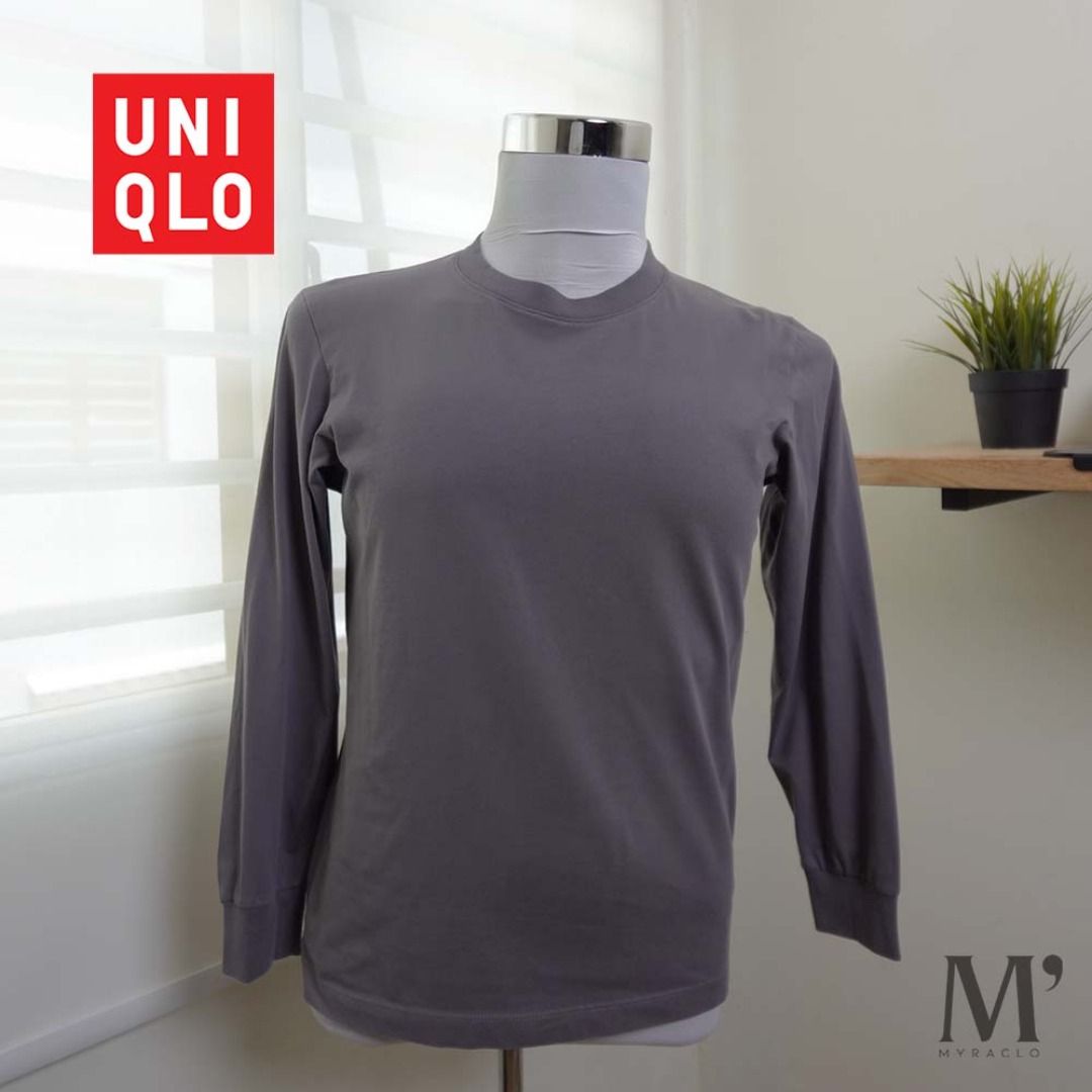 Uniqlo u airism cotton crew neck oversized half sleeve t-shirt, Women's  Fashion, Tops, Shirts on Carousell