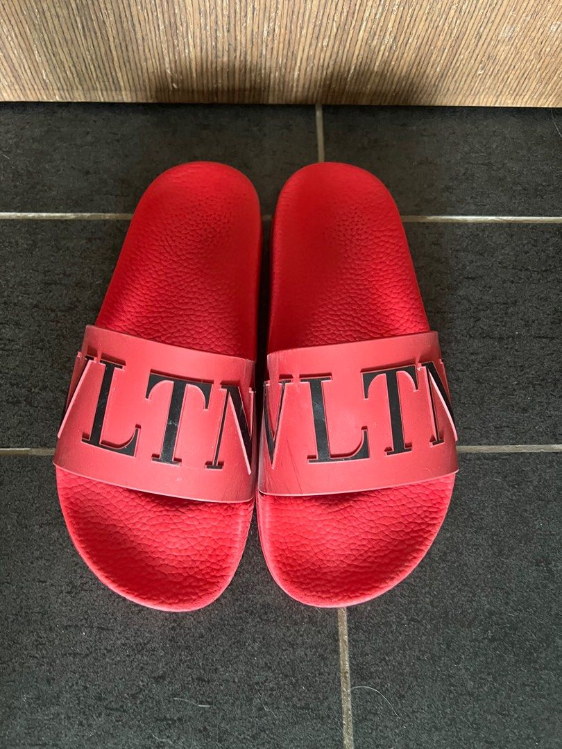VALENTINO VLTN LOGO SLIPPERS SANDALS