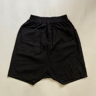 Vintage Black Linen Wide Leg Drop Crotch Baggy Pants