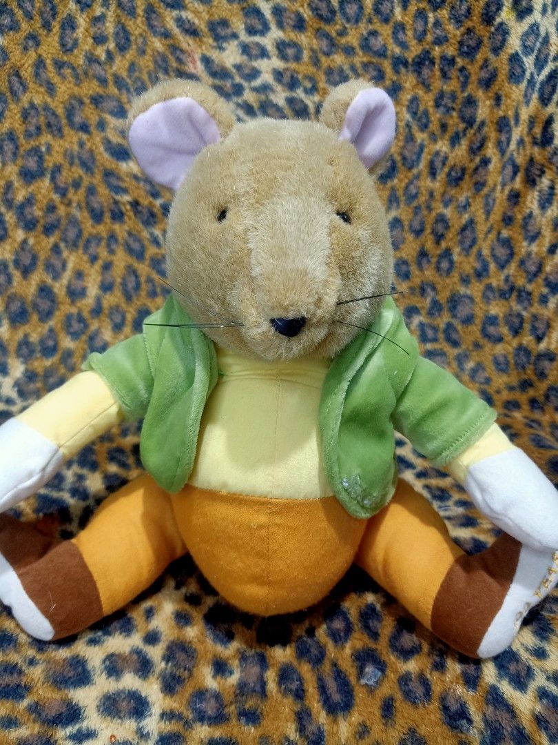VINTAGE BROWN COUNTRY MOUSE RAT ANIMAL PLUSH SAMUEL WHISKERS