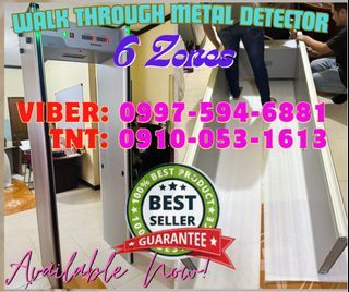 walk through metal detector with 6 zones for sale now