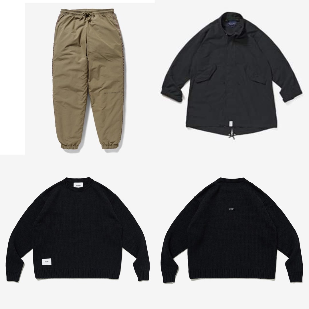 Wtaps descendant crew neck d51m incom trousers, 男裝, 上身及