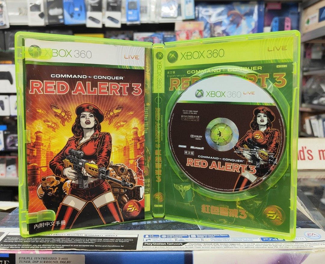 Xbox 360 Command & Conquer (Category: Xbox) located in Singapore. Submitted by newsoonbee (Listing ID 1292292727, Image 3). Description: 👍 Pre-owned 👍 Tested , Very Good Condition 👍 compatible Xbox Series X , Xbox One & Xbox 360 👍 Include Manual 👍 Red Alert 3 $29 👍 Kane's Wrath $28 👍 Tiberium Wars $25 🎮 New Soon Bee 四十年老店 Selling Gaming Console Since 1983 Blk 252 Jurong East st 24 #01-139 , Singapore 600252 Monday - Saturday , 10.30am -8p