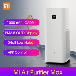 Xiaomi Mi Air Purifier MAX Electric Air Cleaner Intelligent PM2.5 OLED Display APP Control Smell Smo
