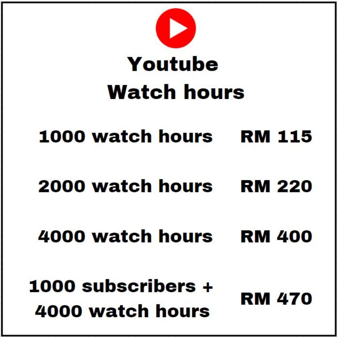 Free 4000 watch hours hot sale