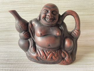 Yuxing Pottery Chinese Smiling Buddha Teapot