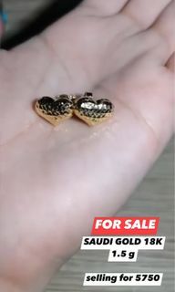 18k Saudi Gold Earrings