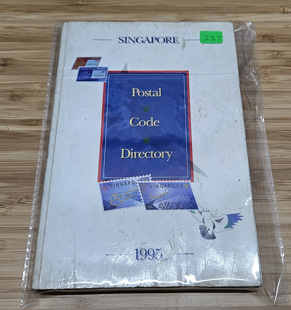 1995 Singapore Postal Code Directory, Hobbies & Toys, Books & Magazines ...