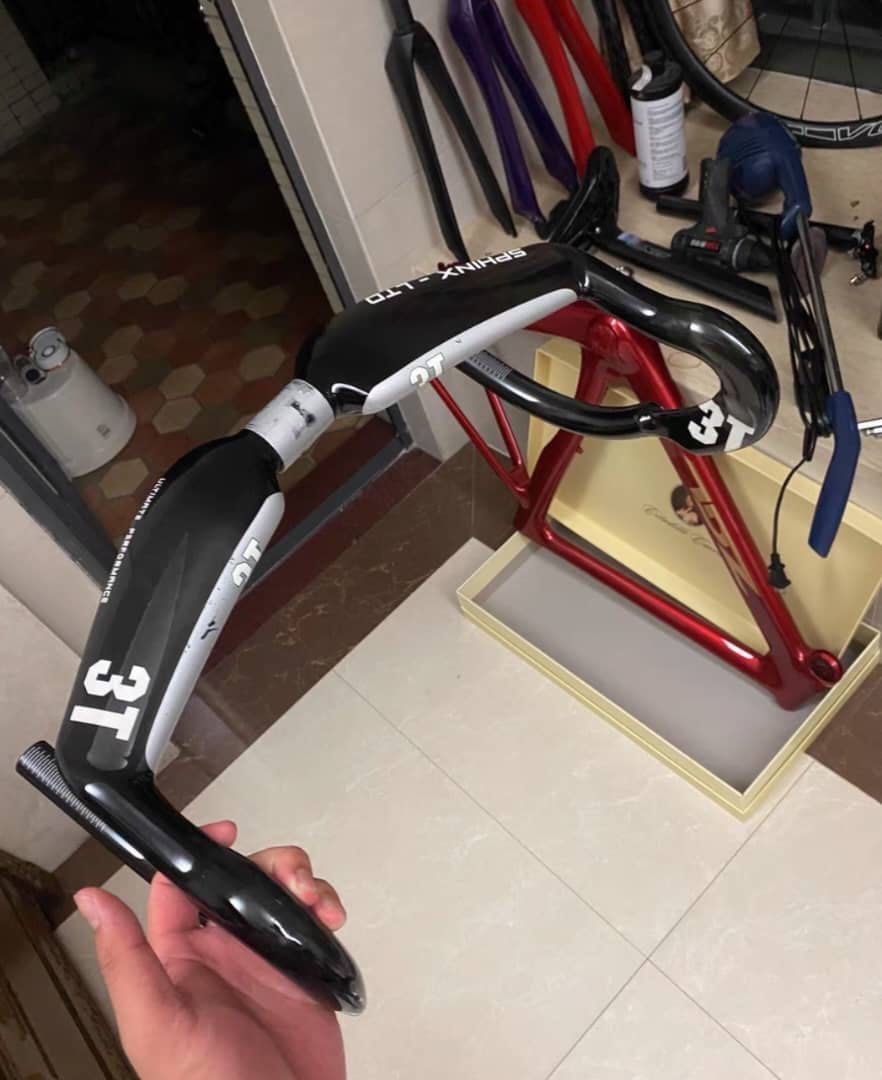 3T Sphinx LTD Carbon Track bar 31.8mm 42cm, Sports Equipment