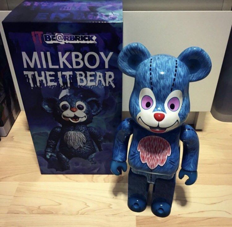 400% Bearbrick The IT Bear Milkboy, Toys & Collectibles, Figurines 