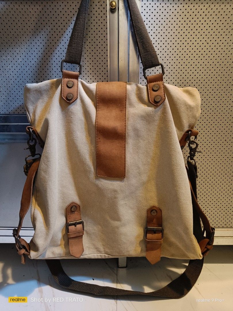 Canvas leather handbags best sale