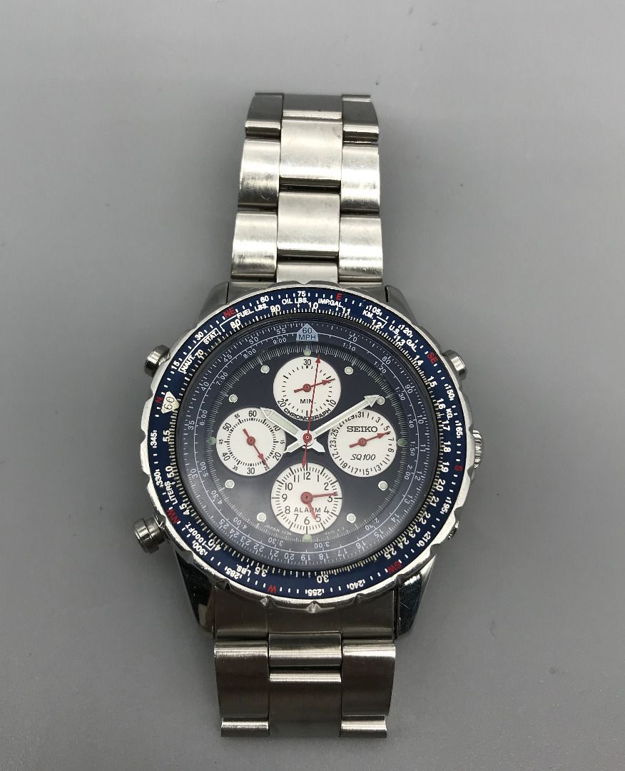 Seiko SQ100 Flightmaster 7T34 6B00 Carousell