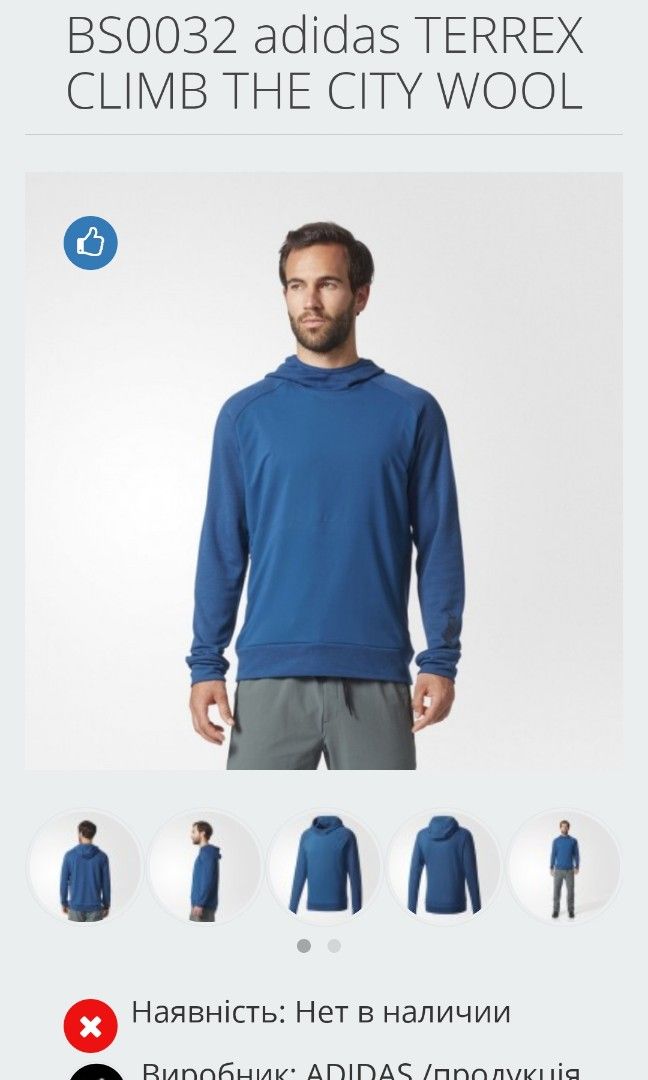 ADIDAS TERREX CLIMB CITY WOOL HOODIE Men s Fashion Tops Sets Hoodies on Carousell
