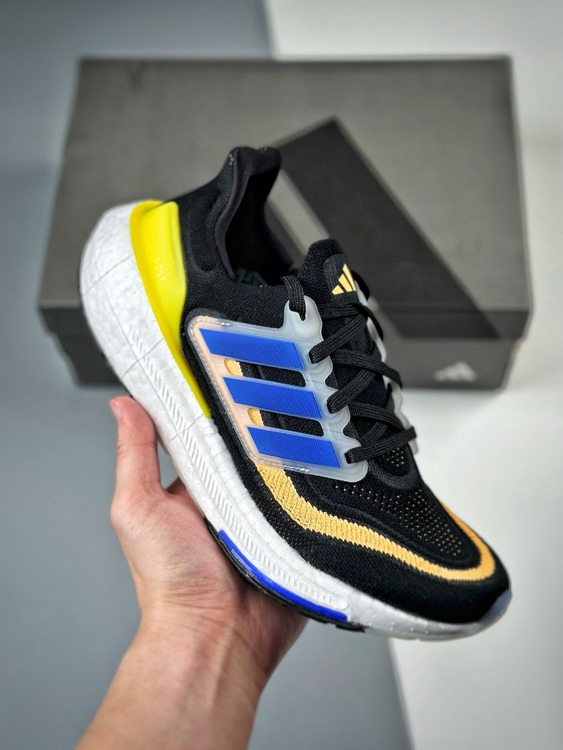 Adidas black blue yellow shoes online