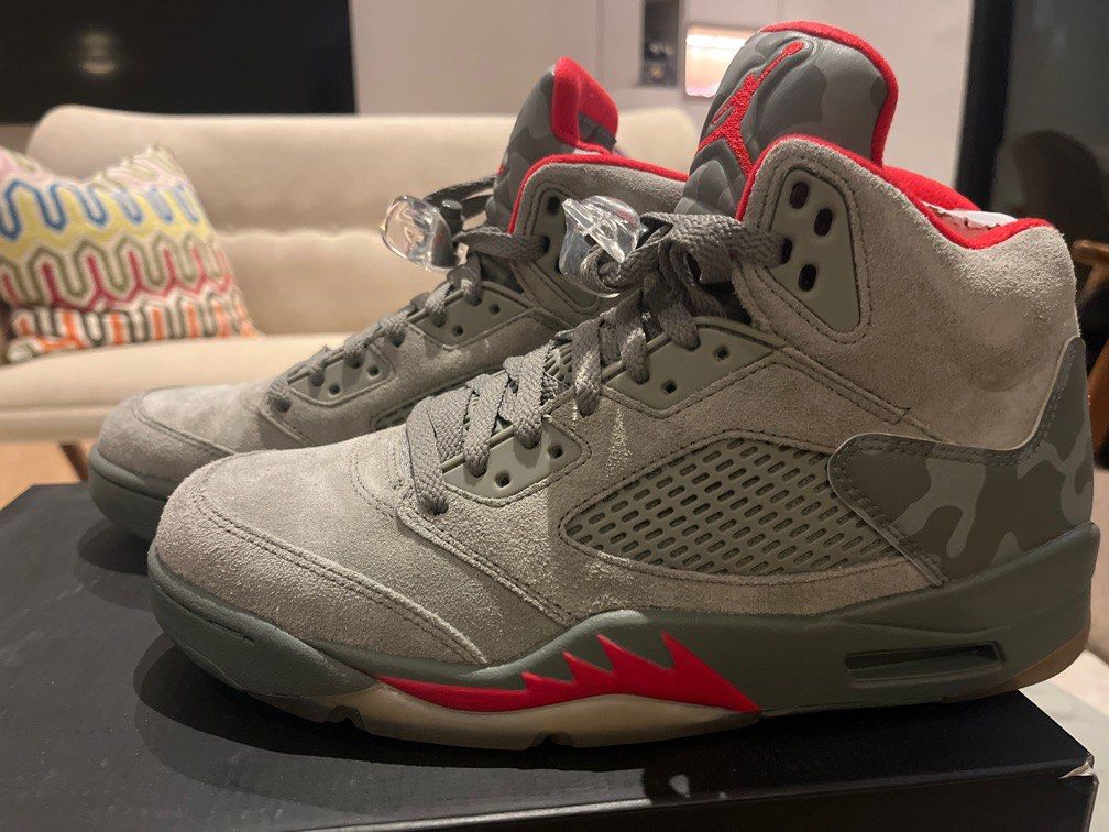 Dark stucco jordan 5 store