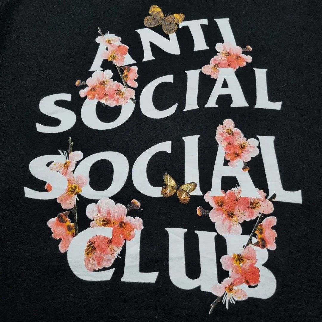 Anti social social on sale club hoodie flower