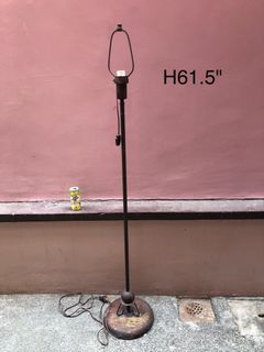 Antique 61 inches   Metal Floor Lamp  as-is