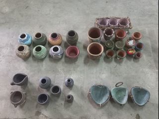Assorted Mini Clay Pots