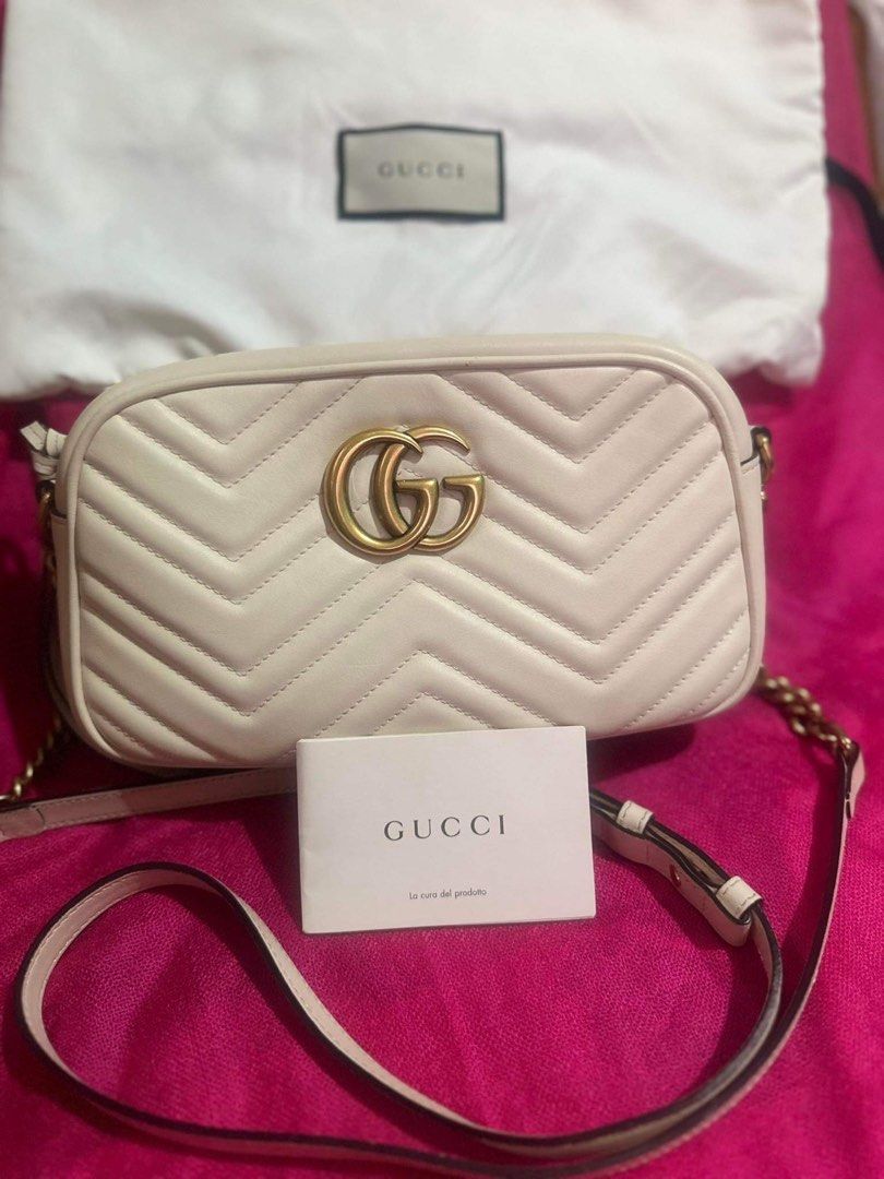 Gucci marmont matelasse white new arrivals