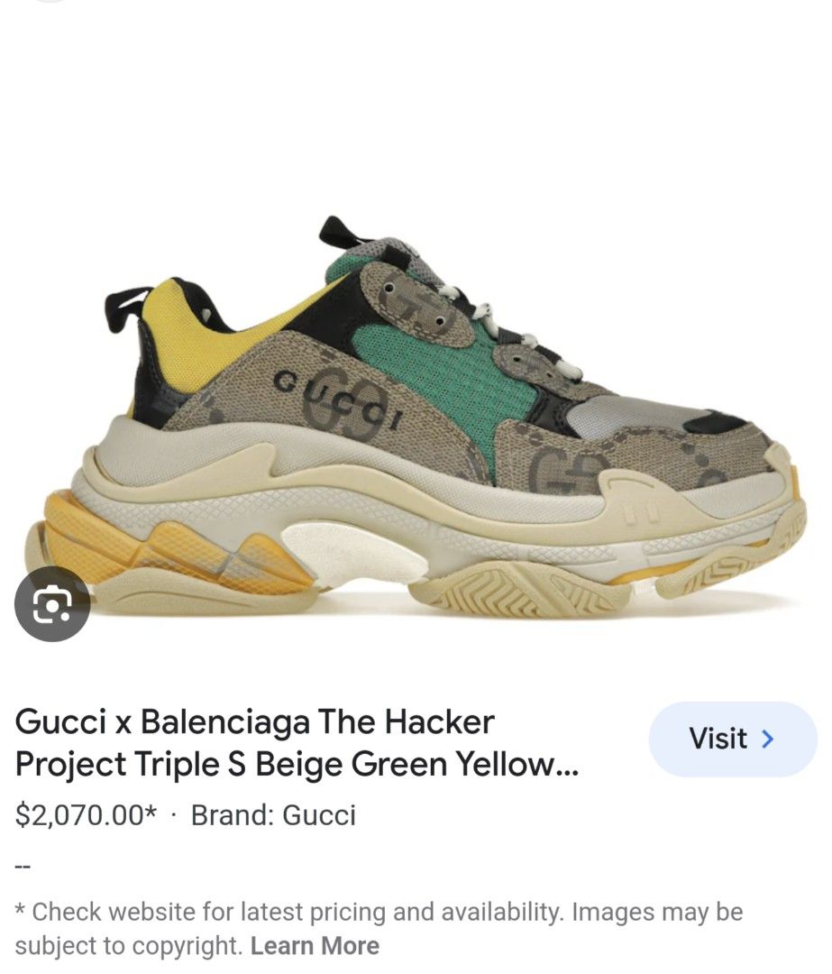 GUCCI × BALENCIAGA TripleS 〝Beige″ - 靴