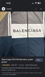 Balenciaga ss18 windbreaker