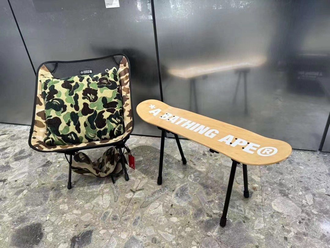 A BATHING APE SKATEBOARD STOOL
