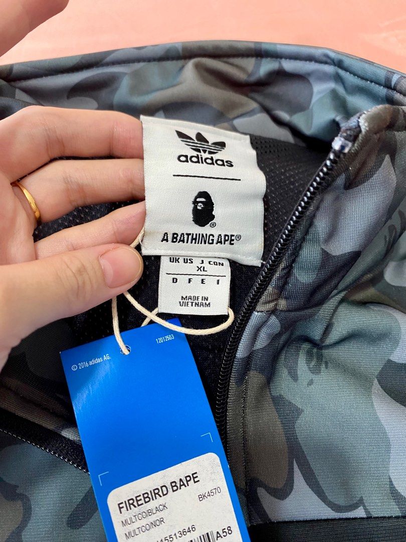 Bape X Adidas Firebird track jacket