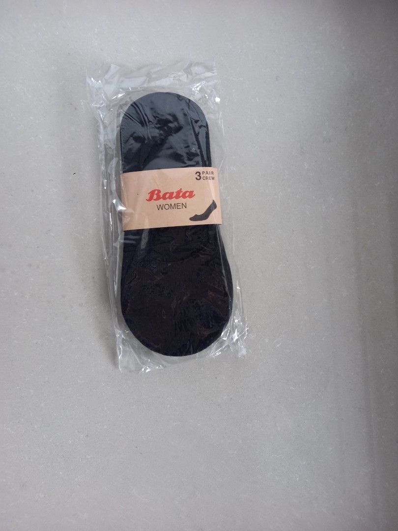 Bata 3 pairs Women loafer boat ankle low cut socks