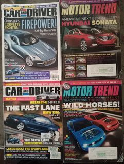 Car & Driver and Motor Trend 4pcs     #34