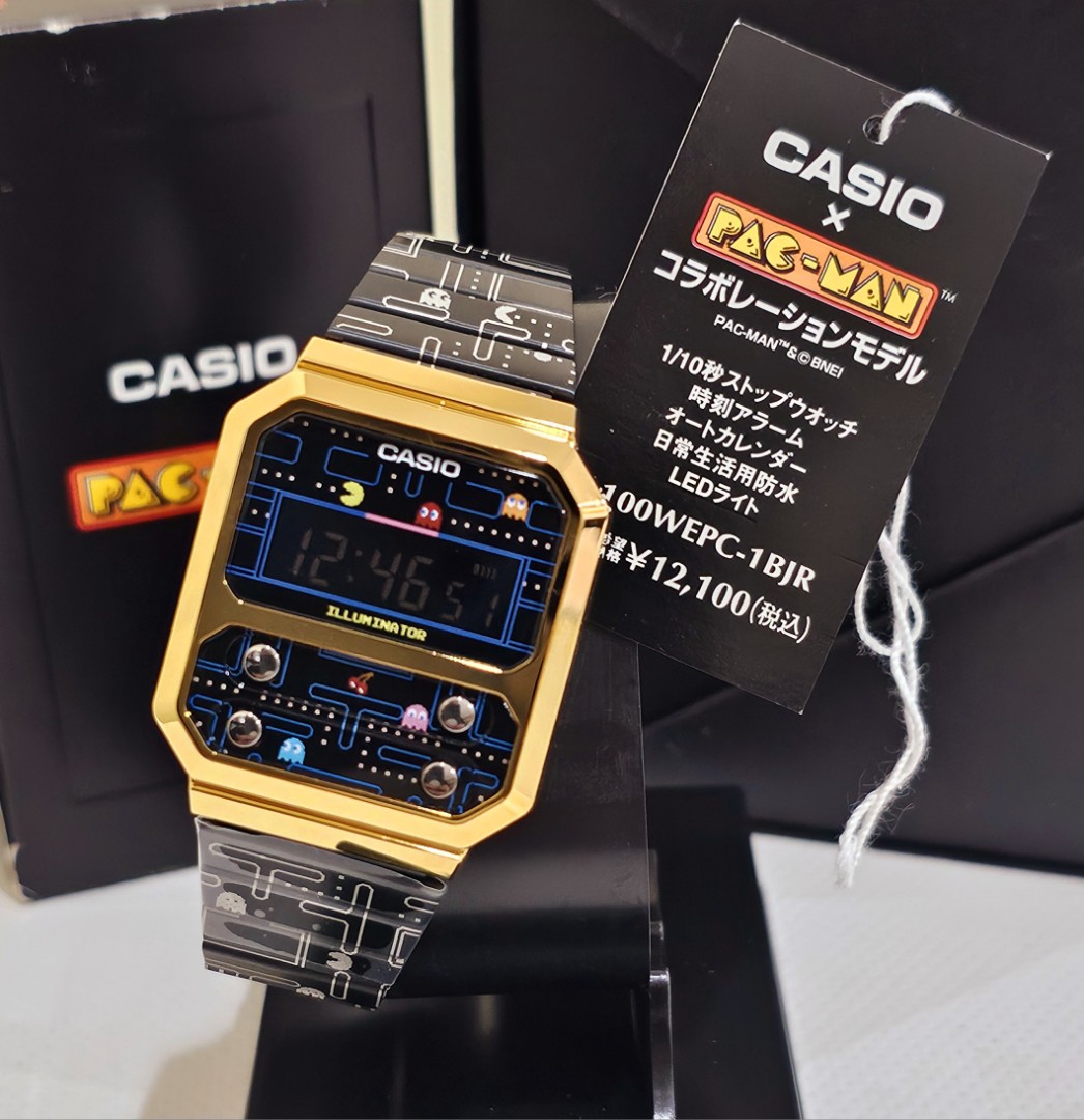 新品】CASIO パックマンコラボモデル A100WEPC-1BJR - 時計