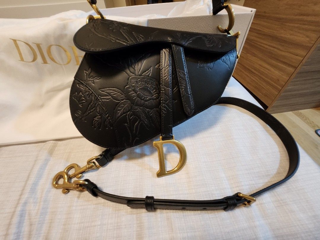WTT CD Christian Dior saddle bag brand new black