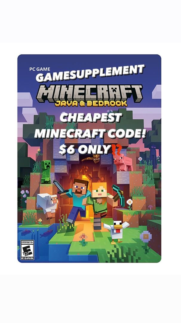 Minecraft switch deals code cheap