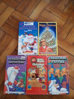 Christmas Cartoons VHS Tape