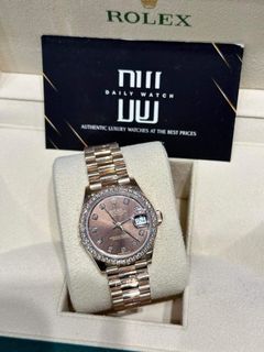 Datejust 31 Ref. 278285RBR Full Diamond Set Chocolate Dial Everosegold 12/2023 Brandnew Complete ₽2,880,0000 only!