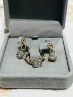 Diamond Ring & Earring Set