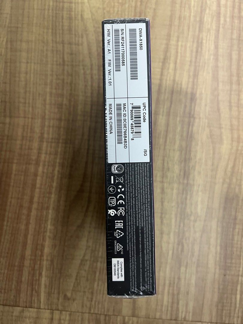 D-Link Wifi 6 USB Adapter (Category: Cables & Adaptors) located in Manila. Submitted by BGOC1230 (Listing ID 1292523345, Image 3). Description: D-Link AX-1800 Wifi 6 USB Adapter Can send more photos and always welcome to answer questions😁 Sf to be shouldered by buyer MOP: Gcash, COD MOD: Lalamove, Grab, LBC, etc..